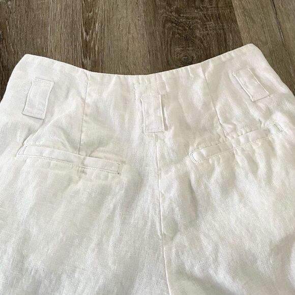 L'AGENCE Hillary Paperbag White Shorts - Size: 25 - Picture 7 of 9